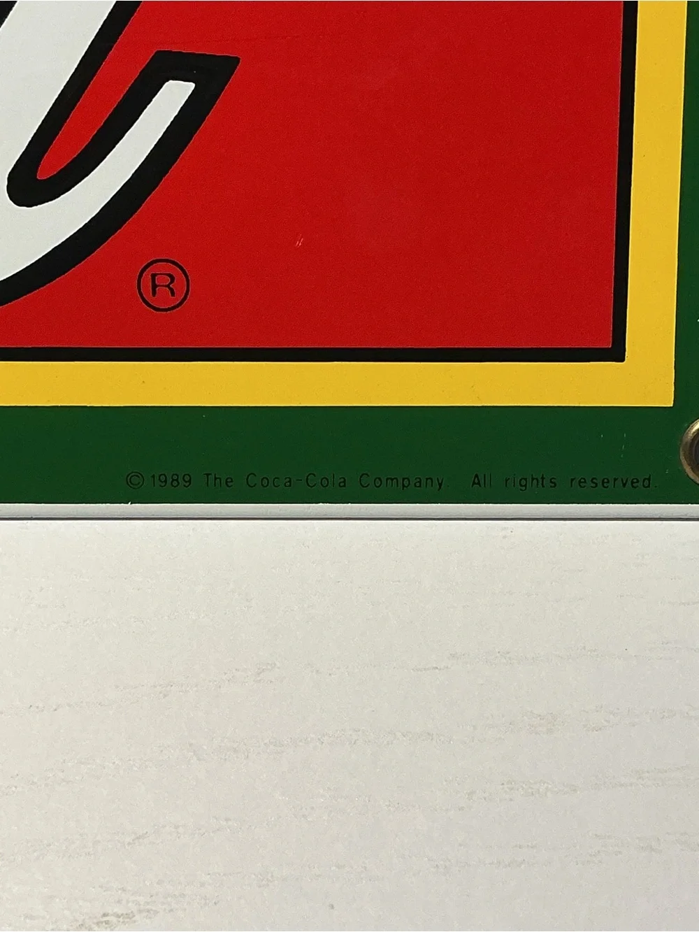 Vintage Coca-Cola Porcelain Enameled Advertising Sign